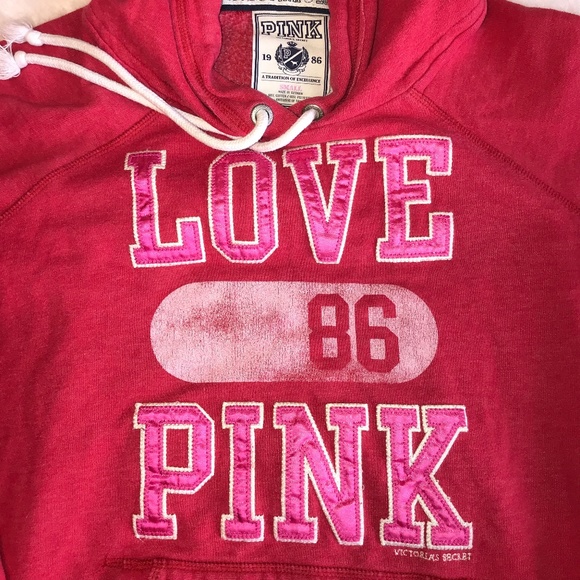 PINK Victoria's Secret Tops - Victoria's Secret Pink Hooded Sweats…